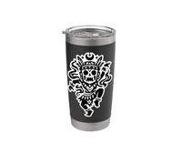 Dancing Spirit Totem Mystical Tribal Gothic Design Bicchiere termico in acciaio inox doppia parete