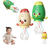 Dancing Squid Toy,Electric Dancing Octopus Toy,Squid Tummy Time Toys,Funny Octopus Toys With Dynamic Sound And Light,Crazy 8-Leg Auto-Dance Octopus,Suitable for All Children (2PCS Green)