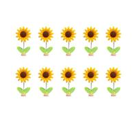 Dancing Sunflower Car Decor | 10 Pack Dashboard Figurines For Vehicles