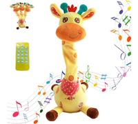 Dancing Talking Giraffe Toy, Glowing Musical Giraffe, Stuffed Animal Toy Repeating What You Say, Interactive Musical Plush, with Adjustable Volume Function, with 60 Children's Songs (1pcs)
