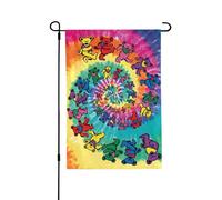 Dancing Thanksgiving Bear Yard Signs Double-face, durevole Yard Banner 71,1 x 101,6 cm per decorazioni stagionali