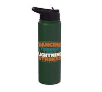 Dancing Through The Lightning Strikes Graphic Stainless Steel Insulated Water Bottle