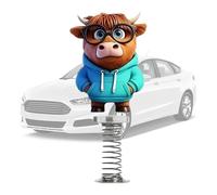 Dancing Toys - Acrylic Size As Shown | 2D Acrylic Cartoon Shake Head Decoration, Dancing Calf Dashboard Bobble Decor | For Car Interior Office Desk Party Favors Home Collectors Display Decoration