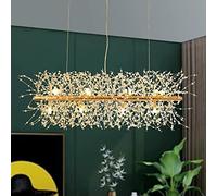 Dandel Firework Ceiling Light G9 K9 Crystal Chandelier, Used for Living Room Dining Kitchen Island Lighting