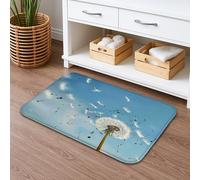 Dandelion Breeze Tappetino da bagno ad asciugatura rapida, morbido tappetino da doccia assorbente floreale, antiscivolo, in memory foam, lavabile, per decorazione del bagno, 40,6 x 61 cm