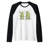 Dandelion Butterfly Pattern for Women Funny Garden Gnomes Maglia con Maniche Raglan