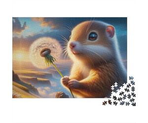 Dandelion Dreamscape Jigsaw Puzzle Impossibili 1000Pcs Decorazione Per La Casa. Giochi Rilassamento E Intelligence Per Adulti E Ragazzi Da 14 Anni 38x26cm/1000pcs