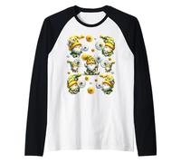 Dandelion Flower Accessories For Women Cute Spring Gnome Maglia con Maniche Raglan