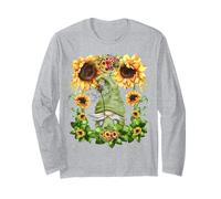 Dandelion Flower Floral Pattern for Women Cute Spring GNOME Maglia a Manica