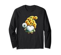 Dandelion Flower Graphic For Women With Cute Floral Gnome Maglia a Manica