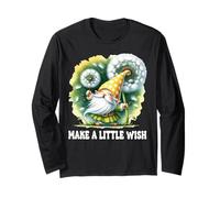 Dandelion Garden Gnomes For Summer Lover Make A Little Wish Maglia a Manica
