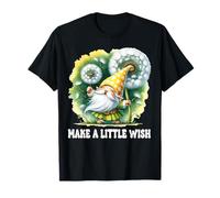 Dandelion Garden Gnomes For Summer Lover Make A Little Wish Maglietta