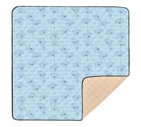 Dandelion Glory - Tappetino per attività da palestra e attività per bambini, lavabile, per bambini, 127 x 127 cm, colore: blu