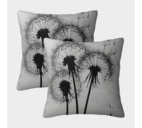 Dandelion Silhouette-Nature Photography Style Federe Cuscini Per Divano Decorativa Art Fodere Cuscino Set 2 Pezzi Moderna Da Letto Per Salotto 40x40cm