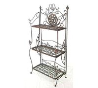 DanDiBo Ambiente Rastrelliera/Mobile a Ripiani Avis Metallo 1844 Ferro battuto Brown 123 Centimetri