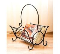 DanDiBo Cesto giornali Porta riviste in Metallo Alt. 52cm Porta riviste Tavolinetto