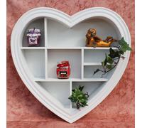 DanDiBo Cuore Setzkasten 11705 visualizzare scaffale vetrina 40 Centimetri di Legno da Collezione Mensola