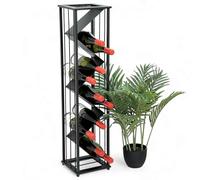 DanDiBo Portabottiglie in metallo, colore nero, 96693