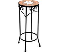 DanDiBo Sgabello Fiori Merano 54 cm Mosaico 12011 Porta Fiori Sgabello Rotondo Tavolinetto-Comodino