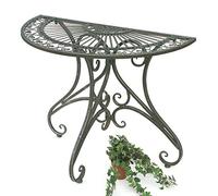 DanDiBo - Tavolino da parete semicircolare, in metallo, 90 cm, 130434