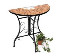 DanDiBo Tavolo-consolle Merano Tavolo a Parete 120041 Tavolinetto in Metallo e Mosaico 70cm Consolle Tavolo