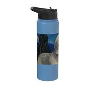 Dandie Dinmont Terrier Cane Van Gogh Notte Stellata Stainless Steel Insulated Water Bottle