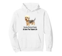 Dandie Dinmont Terrier Dog Tutto su Quella Vita Topknot Felpa con Cappuccio