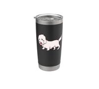 Dandie Dinmont Terrier Kawaii Bicchiere termico in acciaio inox doppia parete
