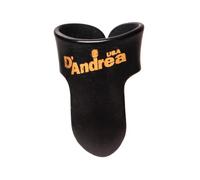 D'Andrea R374 LG BLK - Plettri per dita in plastica, 12 pezzi, misura grande, colore: nero