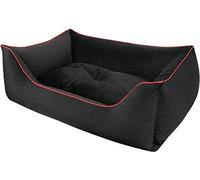 Dandy Dog Cuccia per cani Magic Velvet Black - sfoderabile e imbottitura lavabile in velluto di alta qualità, resistente, made in Germany, taglia M