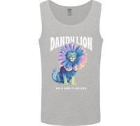 Dandylion Divertente Leone Uomo Canotta Maglia