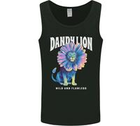 Dandylion Divertente Leone Uomo Canotta Maglia