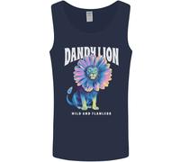 Dandylion Divertente Leone Uomo Canotta Maglia