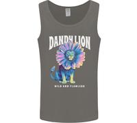 Dandylion Divertente Leone Uomo Canotta Maglia