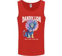 Dandylion Divertente Leone Uomo Canotta Maglia