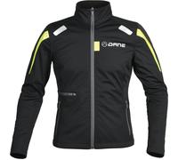 DANE Freya 2 Giacca in tessuto Softshell Midlayer, nero/giallo, Taglia XL