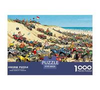 Danese Coastal Dune Buggy Puzzle in Legno Impermeabile DIY Puzzles Da 1000 Pezzi Per Adulti Divertenti Per Decorazioni Domestiche