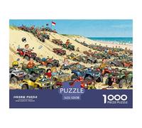 Danese Coastal Dune Buggy Puzzle in Legno Impermeabile DIY Puzzles Da 1000 Pezzi Per Adulti Sfidanti E Rompicapo Per Decorazioni Domestiche