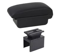 DANETI Bracciolo Auto per Hyu&ndai per I20 2023 Parti di Modifica della Scatola di Immagazzinaggio Centrale della Scatola del Bracciolo Dell'auto con Accessori USB (Size : C1 Black Line)