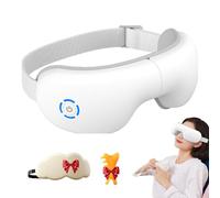 Danfie Eye Mask Massager, Smart Eye Massager with Heat, 3D Air Pressure Massage, Vibration, 100-108°F Warm Compress, Bluetooth Music, 5 Modes, 180° Foldable for Travel & Home Use (1 Pc)