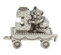 DANFORTH Birthday Train Pewter (3 - Fox) - Handcrafted - Made in USA