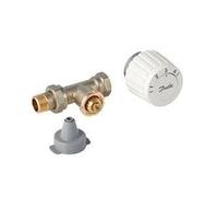 DANFOSS 003L1080 Set RTL Danfoss (Valvola dritta FJVR 15 + Testa FJVR 10-50°C Bianca)