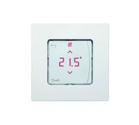 Danfoss 088U1015 - Termostati per ambienti sporgenti Icon schermo digitale, 230 V, per riscaldamento a pavimento idraulico e altre applicazioni con motori, bianco