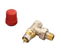 Danfoss Corpo Valvola RA-N 10 R 3/8, Angolare, Nichelato Opaco