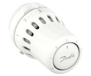 Danfoss React RA click, testa termostatica con soffietto termostatico riempito di liquido e sensore integrato, diametro collo 23 mm