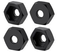 DANftxENX Adattatori per mozzo Ruota Esagonale in Alluminio da 4 Pezzi Conversione da 8mm a 12mm Compatibile con Modelli di Auto RC Buggy 1 16 B 2WD