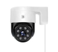 DanGear Telecamera esterna PTZ WiFi da 6 MP, app SmartLife, visione notturna, tracciamento automatico, IP65