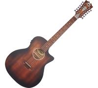 D'Angelico Premier Fulton LS Aged Mahogany Chitarra Semiacustica 12 Corde