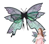 d'angelo da donna - Set di da fata sensibili e scintillanti per ragazze e adulti, con motivo a farfalla, eleganti per cosplay perfetti per Halloween