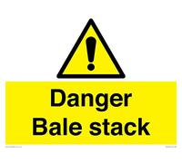 Danger Bale - Cartello per pila - 400 x 300 mm, formato A3L